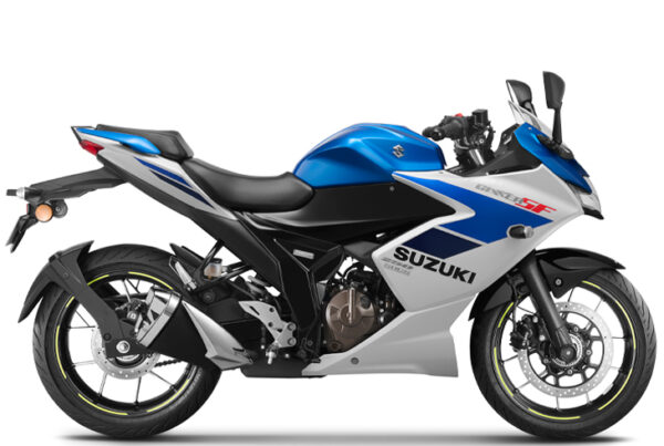 GIXXER SF 250 - Metallic Triton Blue / Pearl Glacier White